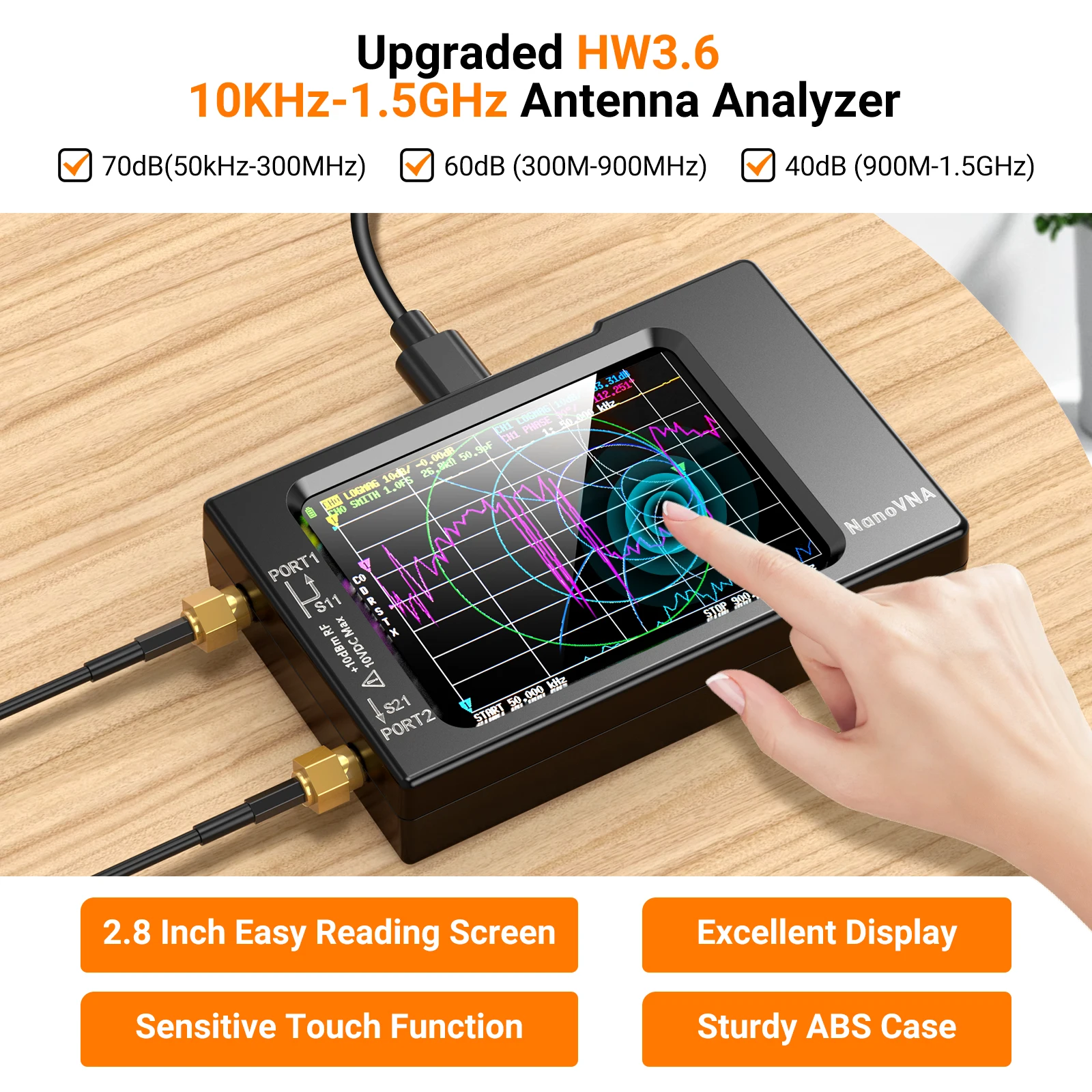 NanoVNA-H Vector Network Anten - Logic Analyzer Usb 评论和价格