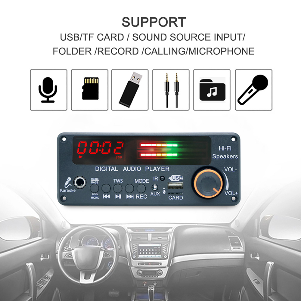 DC12V MP3 WMA WAV Decoder Boar - Diy Audio Electronics Kit 评论和价格