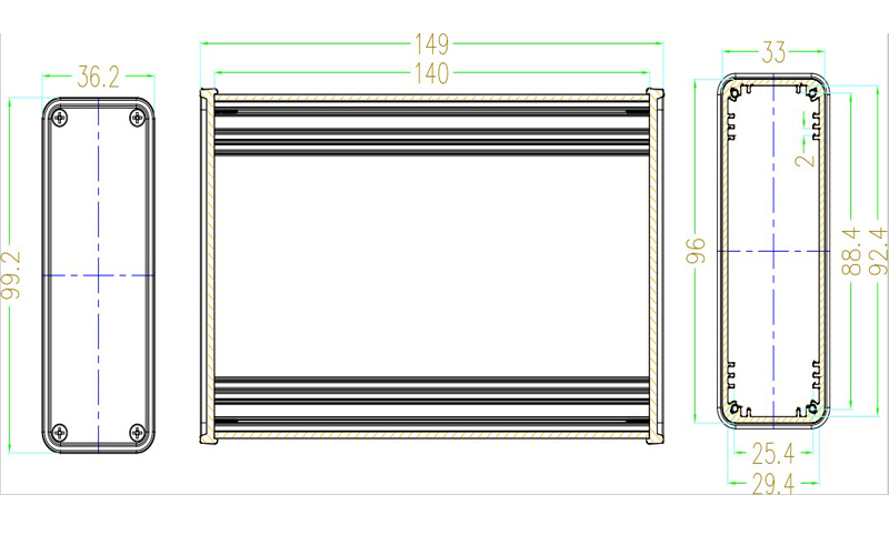 Aluminium Box Housing Case for - Diy Electronics Box 评论和价格